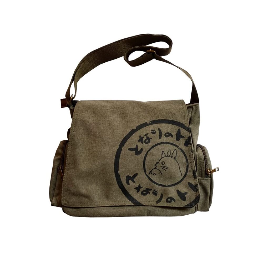 9029 Korean Canvas Shoulder Bag - Large Capacity Computer Casual Bag